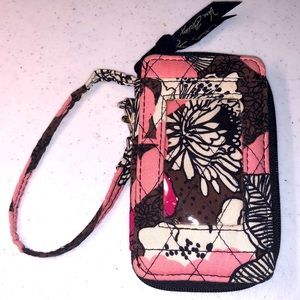 Vera Bradley Wristlet Wallet in Mocha Rouge